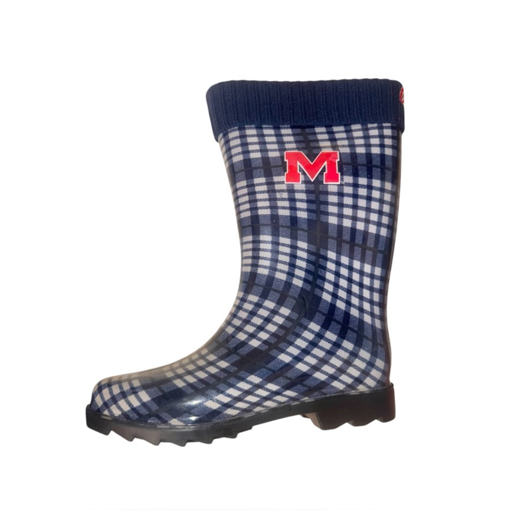OLE MISS Rebels University of Mississippi women’s rainboots shoes size M 9 10